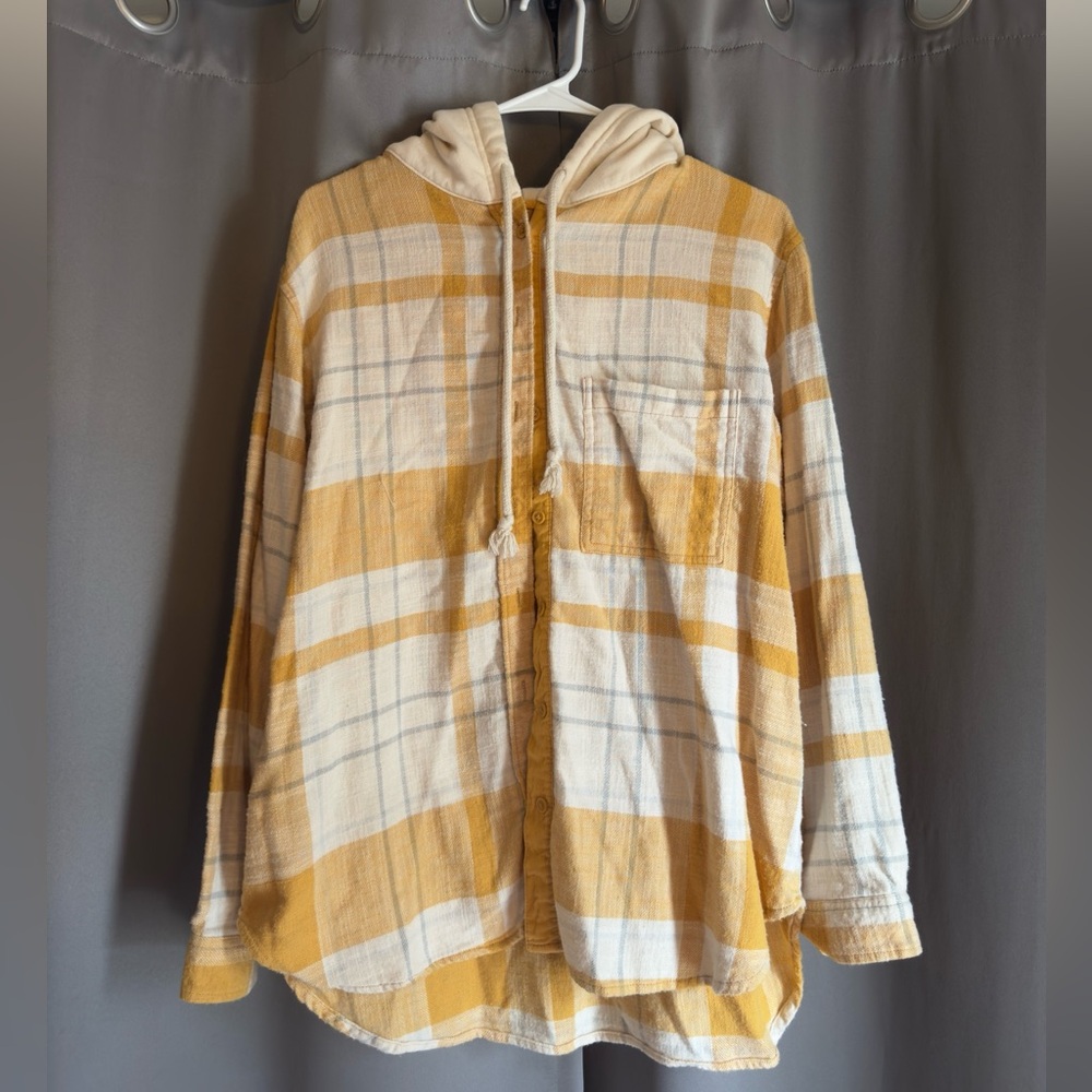 American Eagle Hooded Flannel